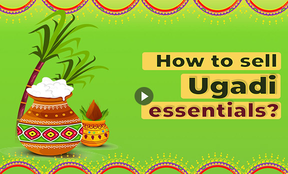 How to sell Ugadi essentials?